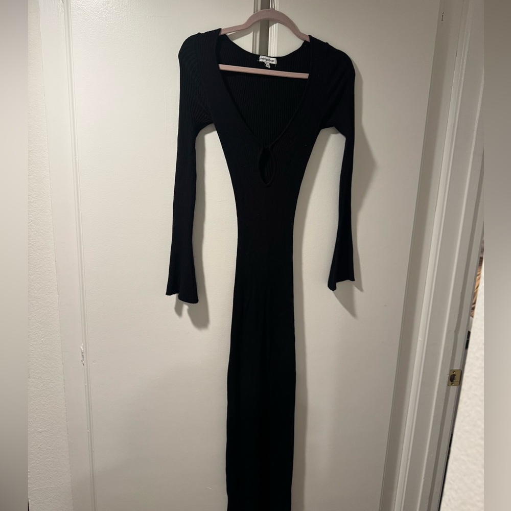 Pretty Garbage Black Long Dress